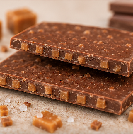 Cioccolato al Latte con Caramello Salato – Box 15 Barrette - immagine 4