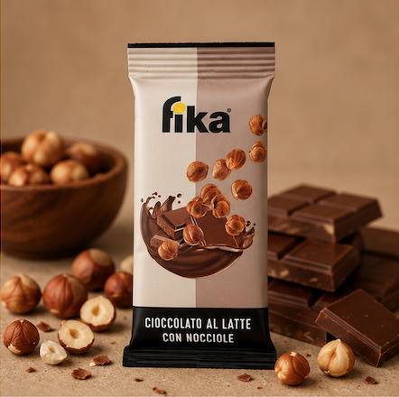 Cioccolato al Latte con Nocciole – Box 15 Barrette - immagine 2