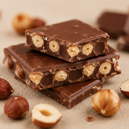 Cioccolato al Latte con Nocciole – Box 15 Barrette - immagine 4