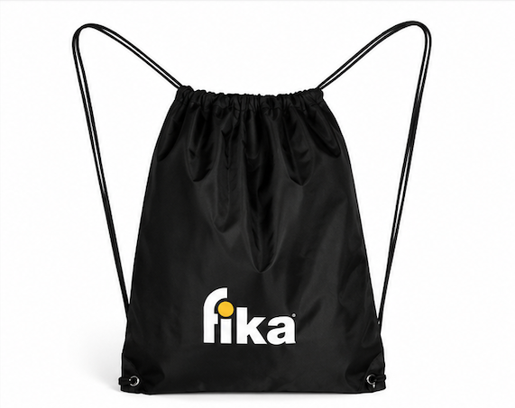 Sacca FIKA Nera con Logo | Gym Bag Unisex