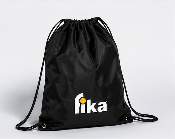 Sacca FIKA Nera con Logo | Gym Bag Unisex - immagine 2