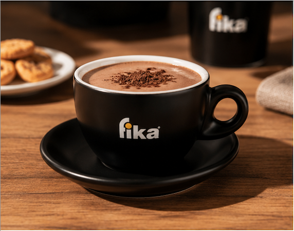 Set Tazze Cioccolata Calda FIKA – 6 Tazze con Piattino
