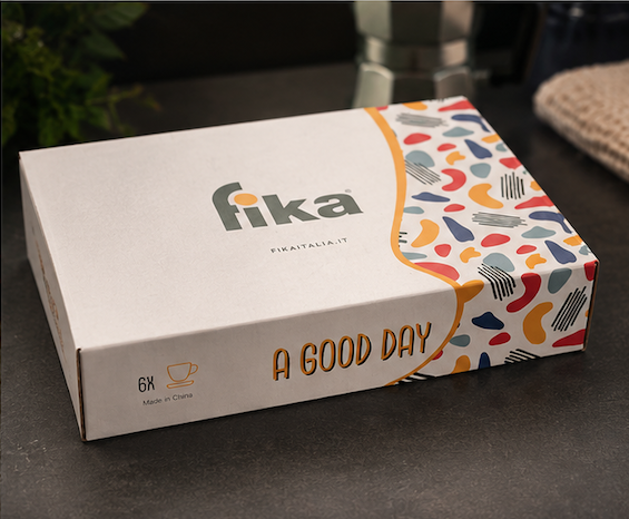 Set Tazze Ginseng FIKA – 6 Tazze con Piattino - immagine 3