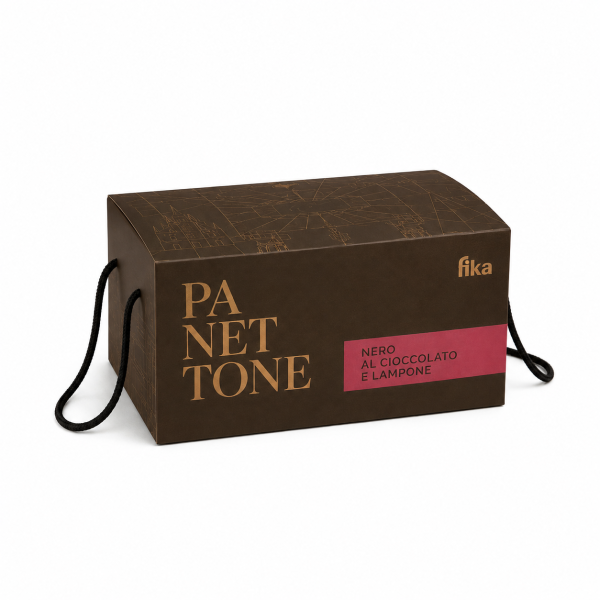 Panettone Nero con Crema ai Lamponi – 1000 g
